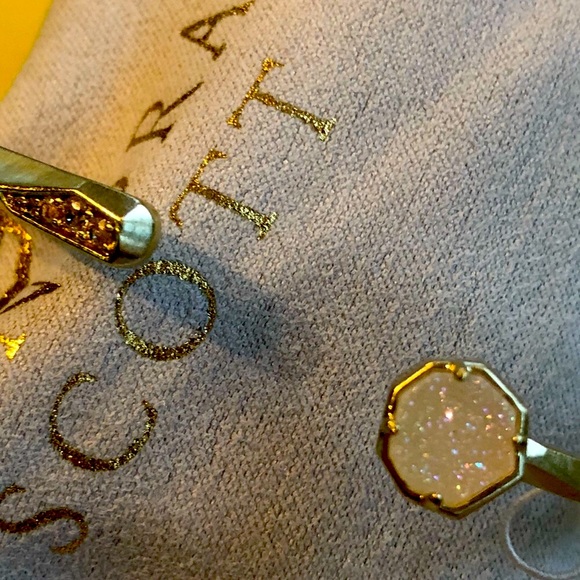 NWT Kendra Scott RARE & RETIRED Ashlee Bracelet Yellow Gold & Iridescent Drusy! - Picture 9 of 16